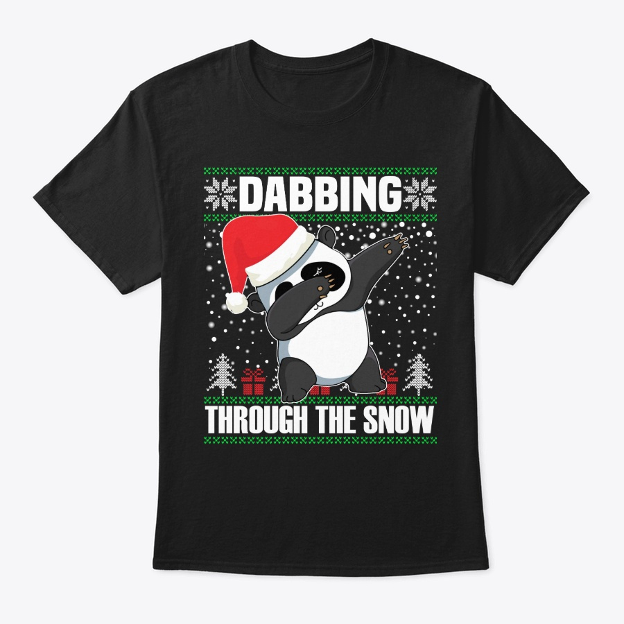 Panda Dabbing Through The Snow Unisex Tshirt