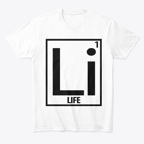 1 Life White T-Shirt Front
