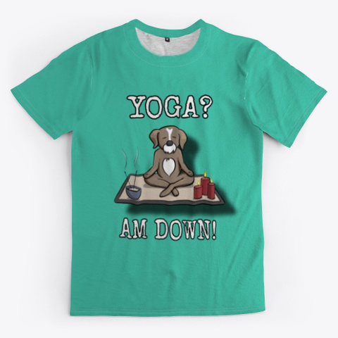 Yoga  Aqua T-Shirt Front