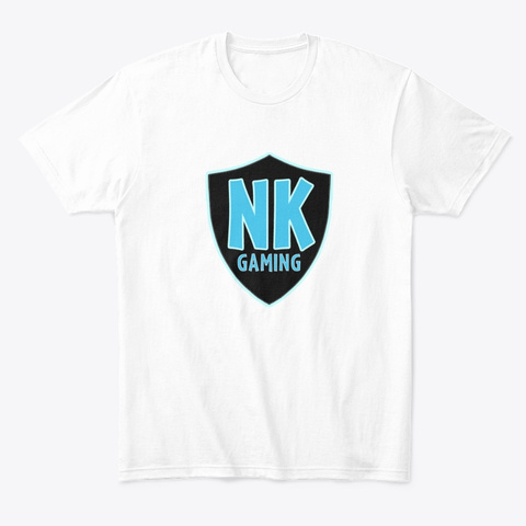 Nighty Knight Gaming Logo Apparel White T-Shirt Front