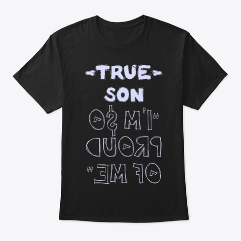 True Son Shirt Black T-Shirt Front