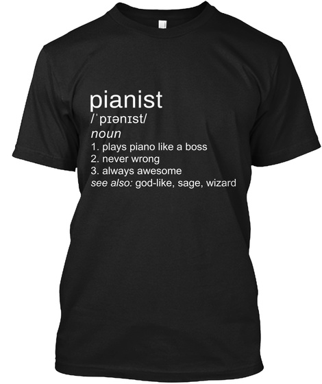 pianist definition funny Unisex Tshirt