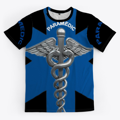Paramedic Black T-Shirt Front