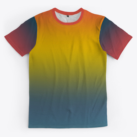 Nobutomo Abstract Color Gradient Standard T-Shirt Front