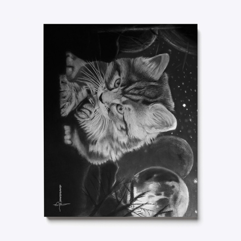 Cat Space  White T-Shirt Front