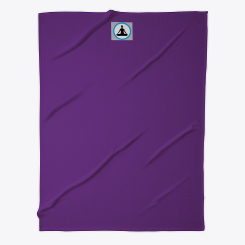 Yoga Fleece Blanket For Meditation Purple Camiseta Front