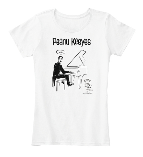 Peanu Keeyes Weird  White T-Shirt Front