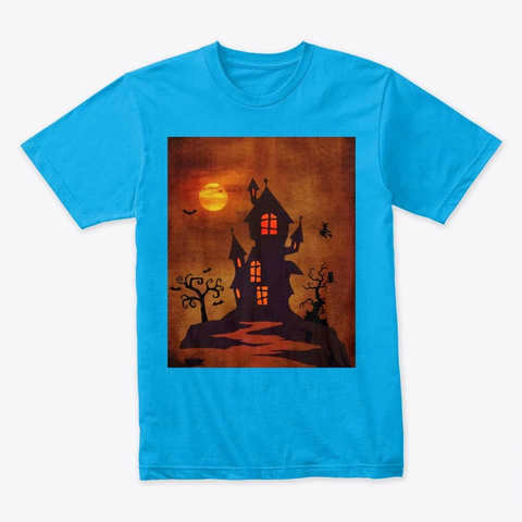 Halloween Essential T Shirt  Turquoise T-Shirt Front