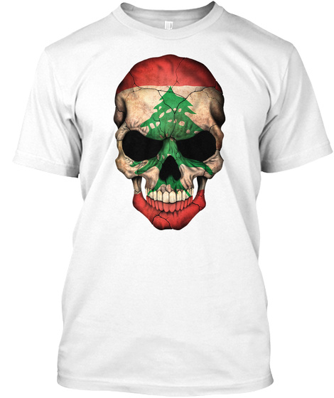 Lebanese Flag Skull