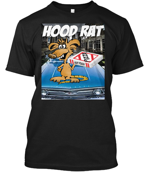 Hood Rat T Shirt Black T-Shirt Front