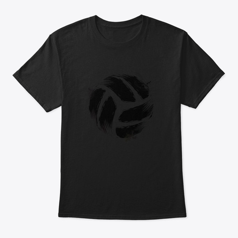Volleyball Yqyj6 Black T-Shirt Front