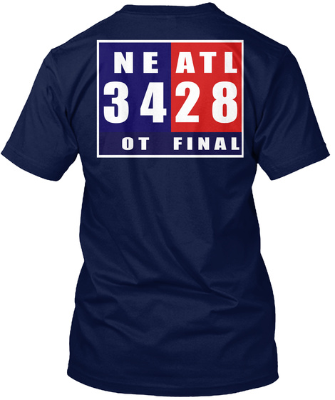 Neatl 3428 Ot Final Navy T-Shirt Back