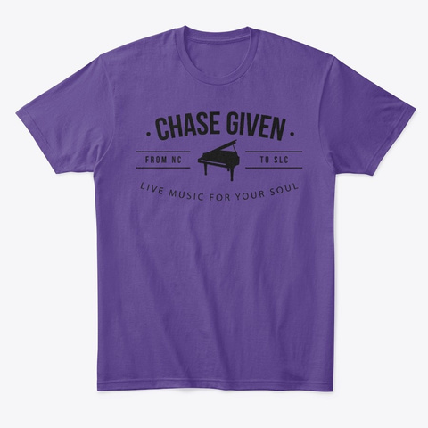 Chase Given   Piano Shirt Purple T-Shirt Front
