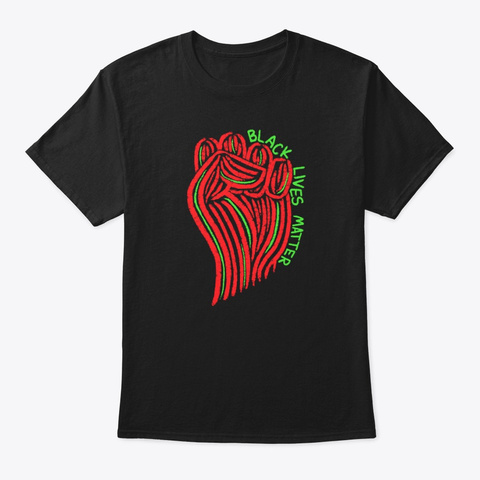 Black Lives Matter X Atcq Black T-Shirt Front