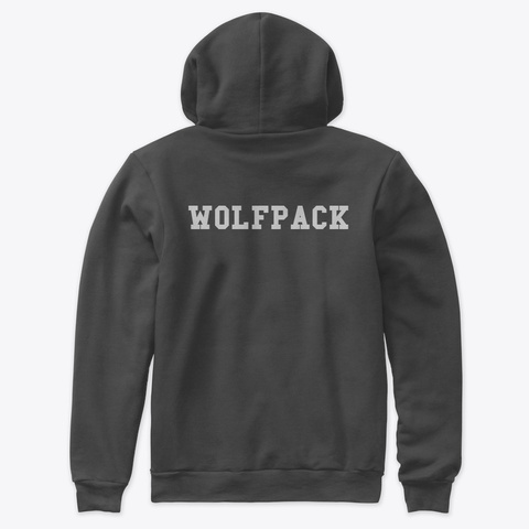 Wolfpack Dark Grey Heather T-Shirt Back
