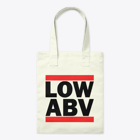 Low Abv Tote Natural Camiseta Front