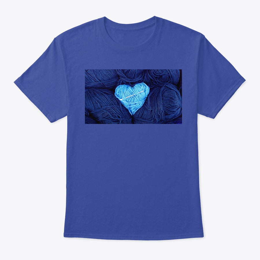 Baby blue wool heart yarn hobbies Unisex Tshirt