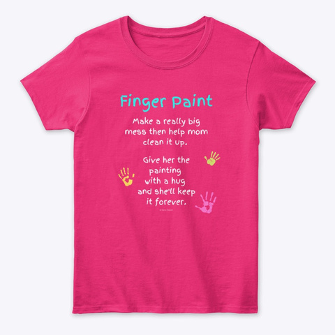 Finger Paint Heliconia T-Shirt Front