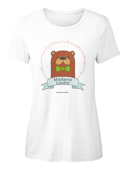 Madame Loutre White T-Shirt Front