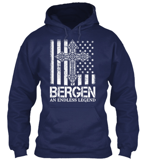 Bergen An Endless Legend Navy T-Shirt Front