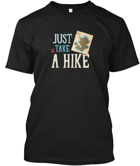 Hiking T Shirt Black T-Shirt Front
