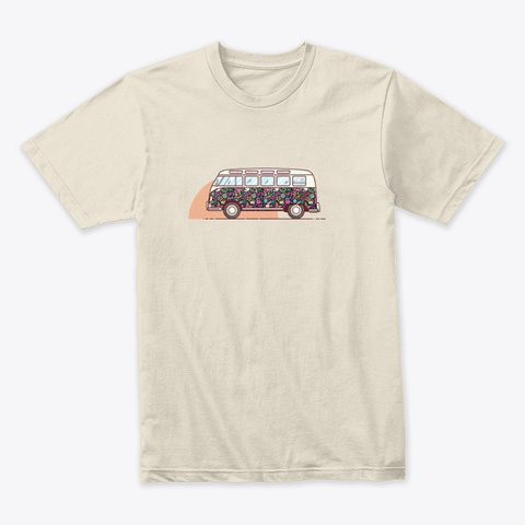 The Peaceful Van Cream T-Shirt Front