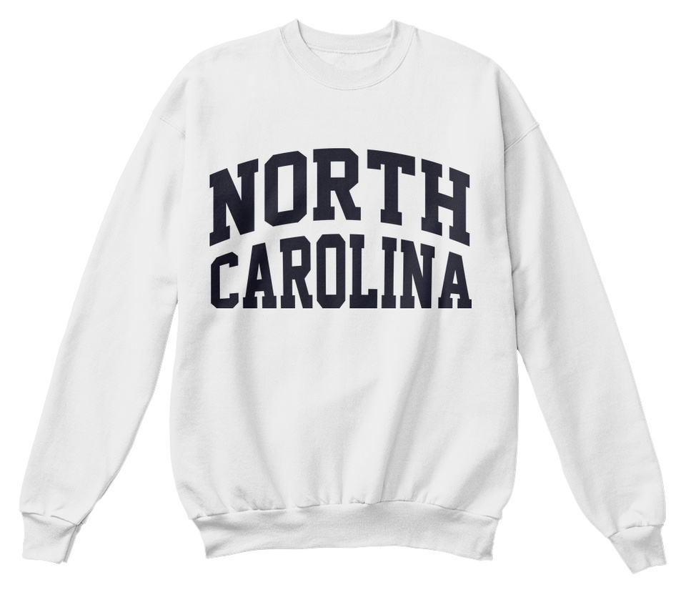 Hanes Unisex Crewneck Sweatshirt North Carolina #state Swea
