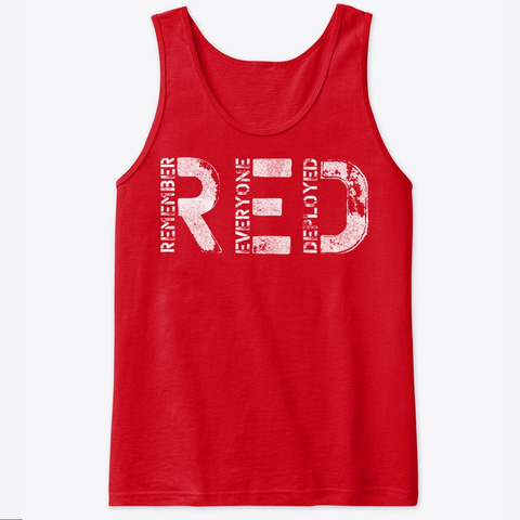 R.E.D. Classic Red T-Shirt Front