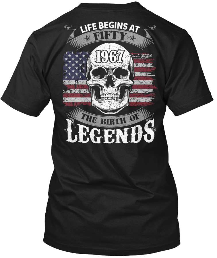 Life Begins At 50 - The Birth Of Legend Unisex Tshirt