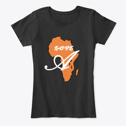 Love Africa Black T-Shirt Front