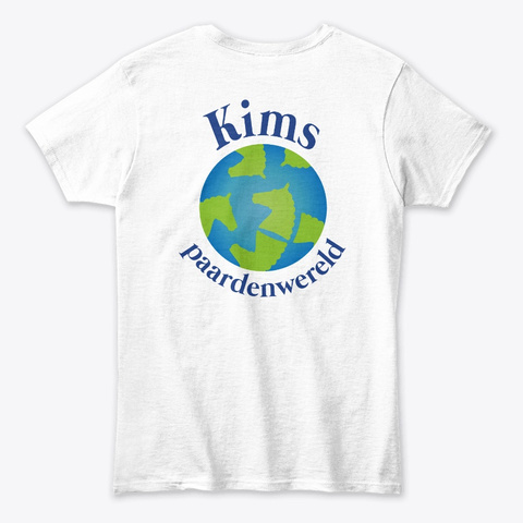 Kims Paardenwereld T-shirt Wit Unisex Tshirt