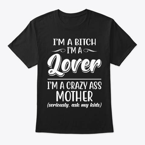 Funny T Shirts For Woman   Lover Mother Black T-Shirt Front