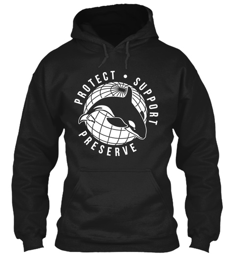 Protect Defend Conserve Black T-Shirt Front