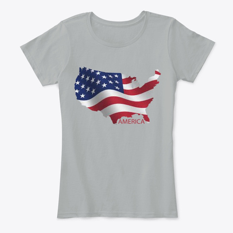 American Wave T Shirt Grey T-Shirt Front