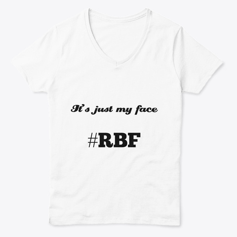 #Rbf White  T-Shirt Front