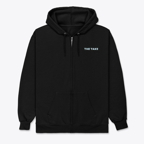 Classic Collection Zip Hoodie Black T-Shirt Front