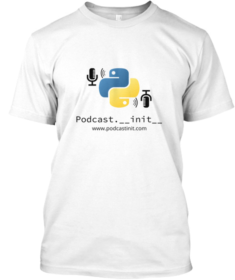 Podcast.  Init   Accessories White T-Shirt Front