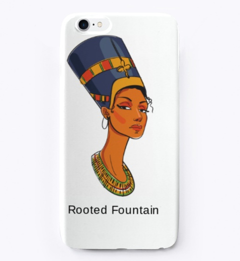  Queen Nefertiti Royal Iphone Case White T-Shirt Front