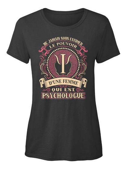Fr 013 Psychologue Black T-Shirt Front