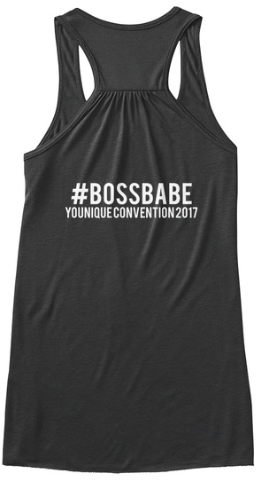 #Bossbabe Younique Convention 2017 Dark Grey Heather T-Shirt Back
