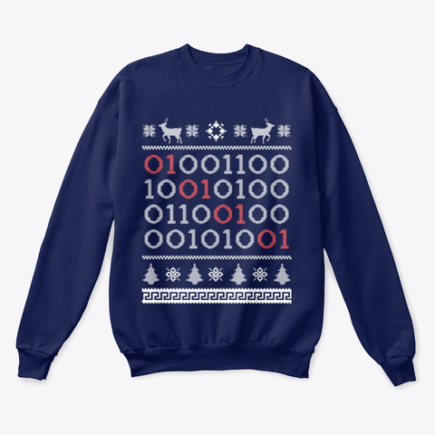 Binary Code Computer Science Christmas Unisex Tshirt