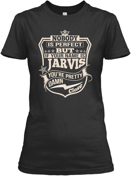 Nobody Perfect Jarvis Thing Shirts Black T-Shirt Front