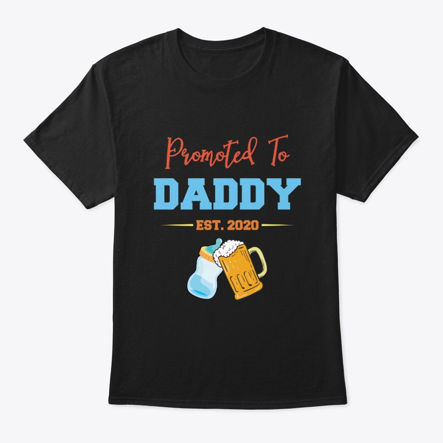 Promoted To Daddy Est 2020 Beer Bottle Unisex Tshirt