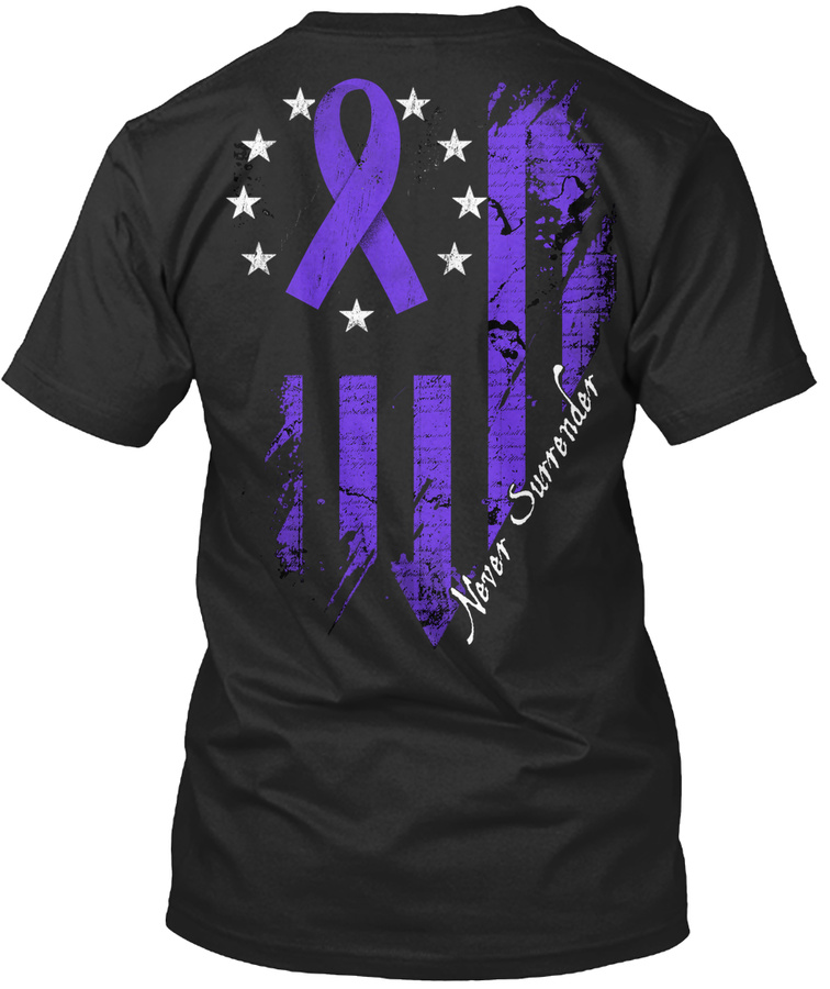 Pancreatic Cancer Never Surrender Unisex Tshirt