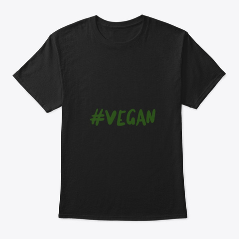 #Vegan New Apparel Collection 2019 Black T-Shirt Front