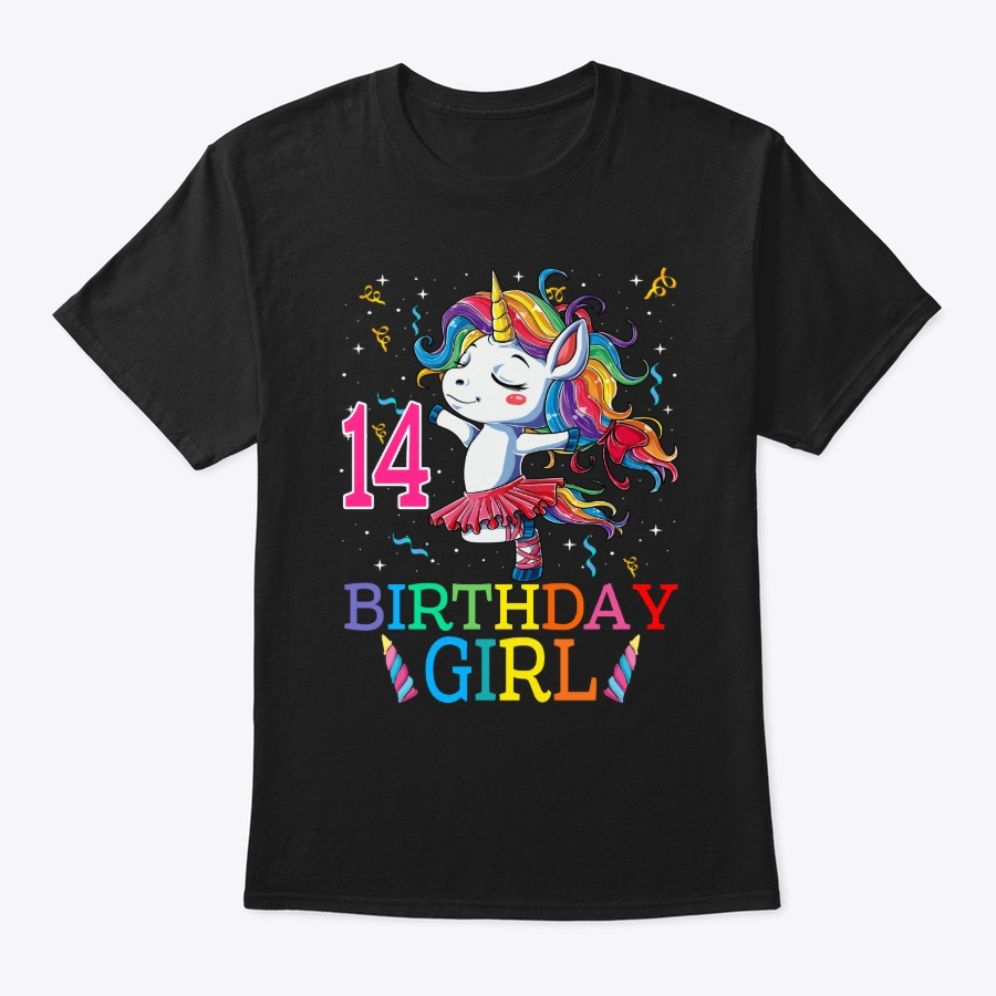 14 Year Birthday Girl Unicorn Unisex Tshirt