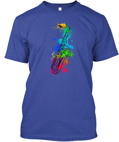 Rainbow Saxophone- Music Shirt