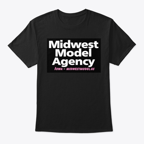 Midwest Model Agency Apparel Black T-Shirt Front