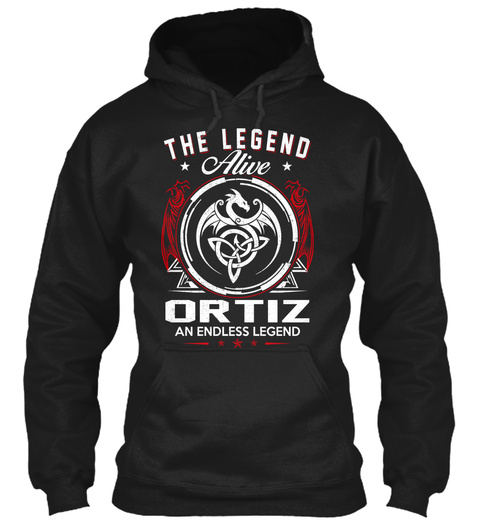 The Legend Alive Ortiz An Endless Legend Black T-Shirt Front