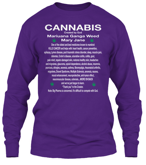 CANNABIS Marijuana Ganga Weed Shirt Unisex Tshirt